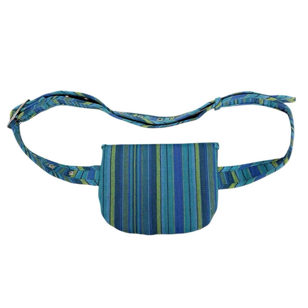 Quilted Koala Belt Bag Happy Blue Stripes - Picture 5 of 7